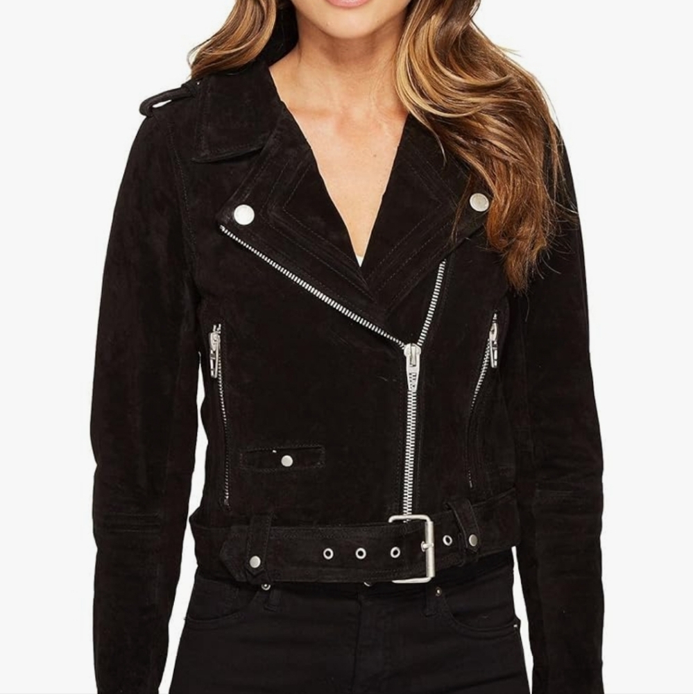 NWT BLANKNYC REAL SUEDE LEATHER JACKET XS
